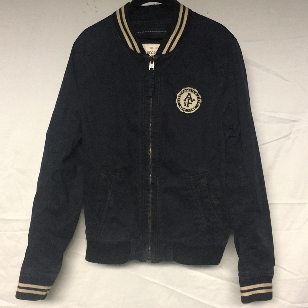 Men’s Medium Navy Blue Abercrombie & Fitch Jacket